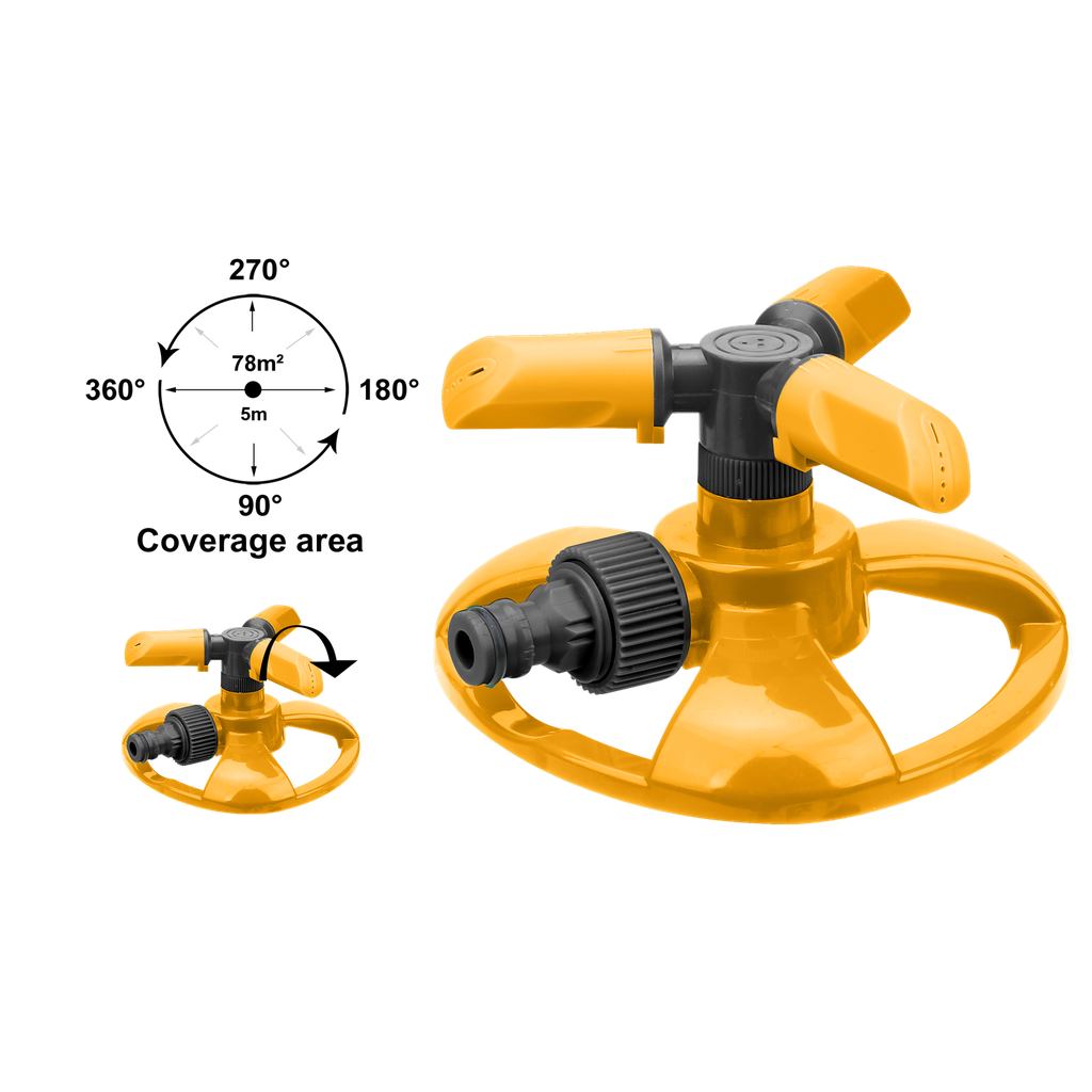 HPS23602 Plastic 3 Arm Rotatory Sprinkler | TOOLMANIA | Your Trusted ...